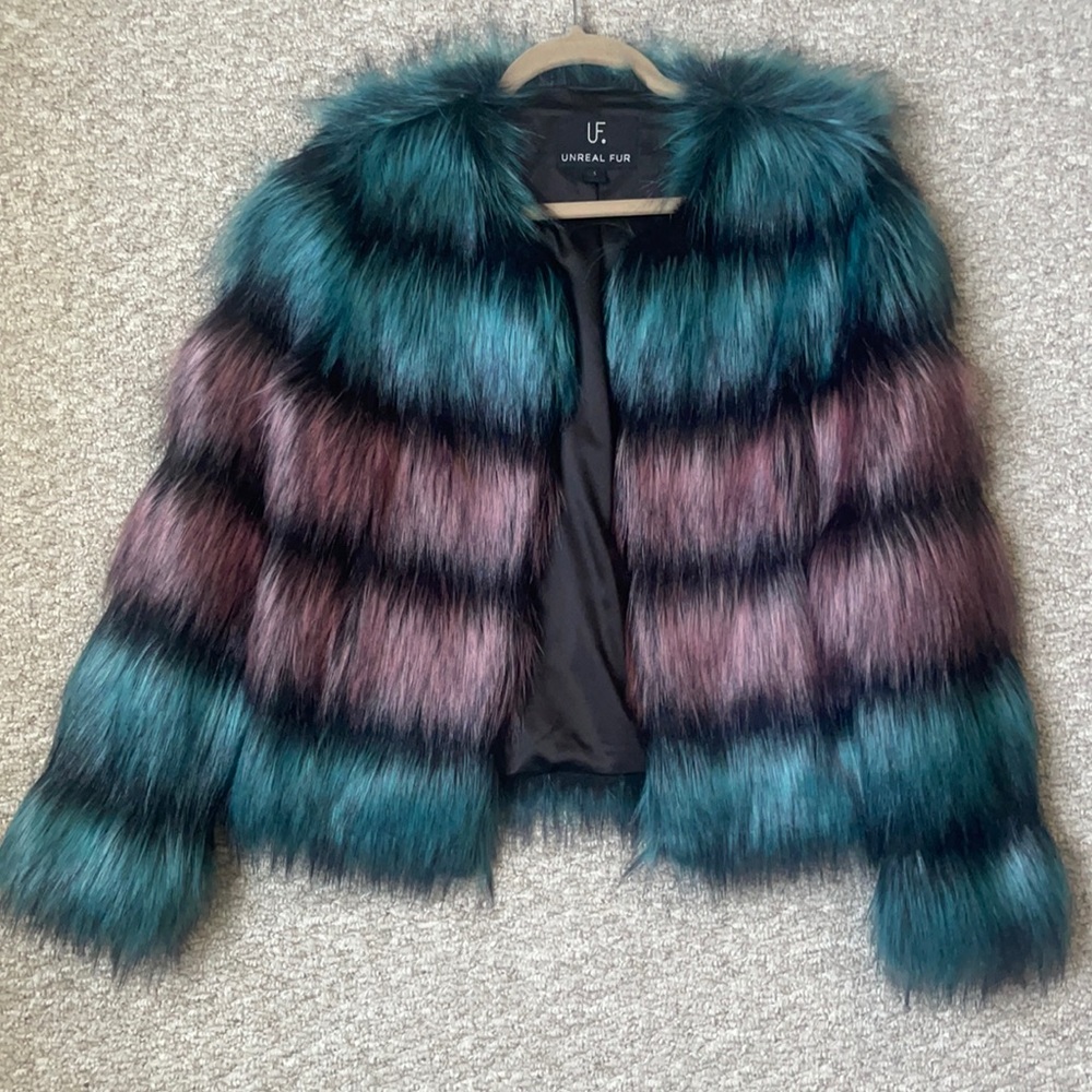 Faux fur coat
